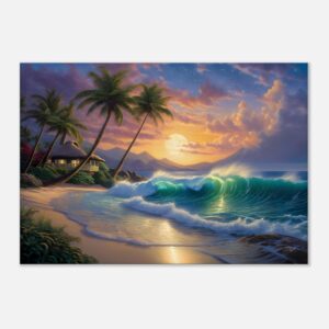 SURFING SMILES | Canvas 70x100 cm / 28x40″ (STRETCHED CANVAS WRAP - UNFRAMED)