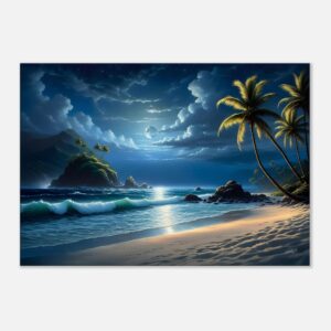 MOON DIP | Canvas 70x100 cm / 28x40″ (STRETCHED CANVAS WRAP - UNFRAMED)