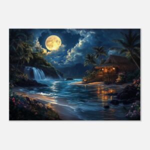 HAPPY HUT| Canvas 70x100 cm / 28x40″ (STRETCHED CANVAS WRAP - UNFRAMED)