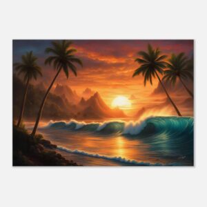 COCONUT GLOW  | Canvas 70x100 cm / 28x40″ (STRETCHED CANVAS WRAP - UNFRAMED)