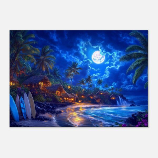 WAVES OF LILIKOI | Canvas 70x100 cm / 28x40″ (STRETCHED CANVAS WRAP - UNFRAMED)