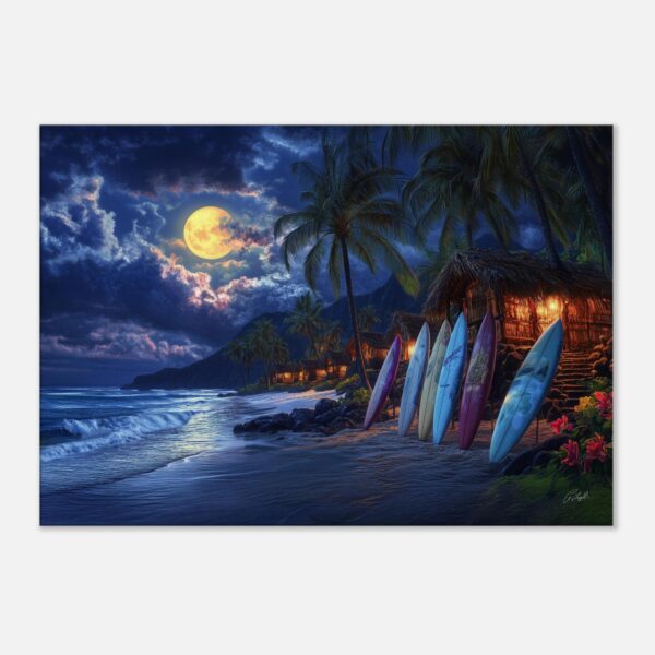THE MOON TOUCHED MY WINDOW | Canvas 70x100 cm / 28x40″ (STRETCHED CANVAS WRAP - UNFRAMED)