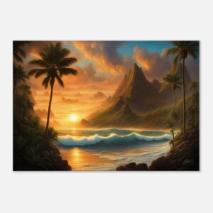 GOLDEN SHORES  | Canvas 70x100 cm / 28x40″ (STRETCHED CANVAS WRAP - UNFRAMED)