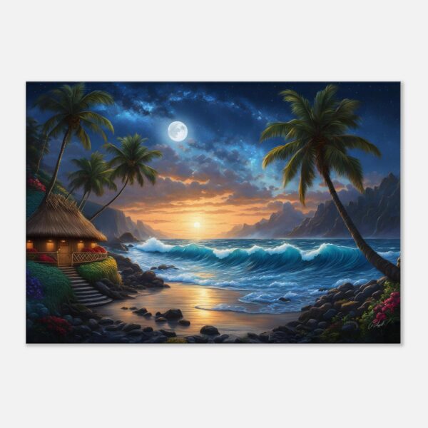 LOVE NOTES BY MOONLIGHT | Canvas 70x100 cm / 28x40″ (STRETCHED CANVAS WRAP - UNFRAMED)