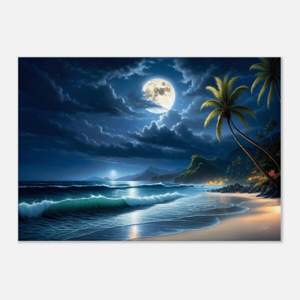 NIGHTFALL SEA | Canvas 70x100 cm / 28x40″ (STRETCHED CANVAS WRAP - UNFRAMED)