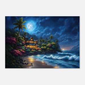 LAGOON LIGHT | Canvas 70x100 cm / 28x40″ (STRETCHED CANVAS WRAP - UNFRAMED)
