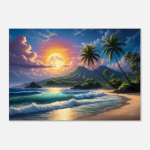 MIDNIGHT PEAK | Canvas 70x100 cm / 28x40″ (STRETCHED CANVAS WRAP - UNFRAMED)