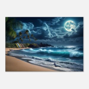 OCEAN’S NIGHT PRAYER | Canvas 70x100 cm / 28x40″ (STRETCHED CANVAS WRAP - UNFRAMED)