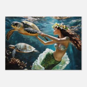 RHYTHMS OF A HIDDEN PARADISE | Canvas 70x100 cm / 28x40″ (STRETCHED CANVAS WRAP - UNFRAMED)