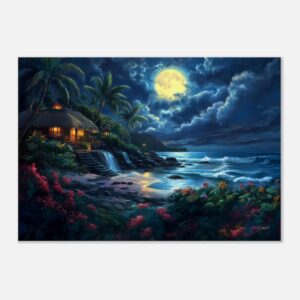 SONG OF THE SLEEPING MOON | Canvas 70x100 cm / 28x40″ (STRETCHED CANVAS WRAP - UNFRAMED)