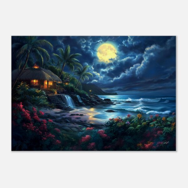 SONG OF THE SLEEPING MOON | Canvas 70x100 cm / 28x40″ (STRETCHED CANVAS WRAP - UNFRAMED)