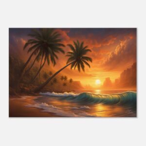 SURF SUGAR  | Canvas 70x100 cm / 28x40″ (STRETCHED CANVAS WRAP - UNFRAMED)