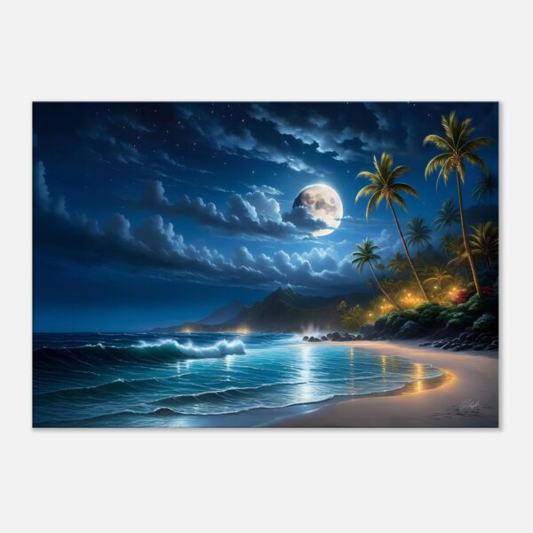 FULL MOON BAY | Canvas 70x100 cm / 28x40″ (STRETCHED CANVAS WRAP - UNFRAMED)