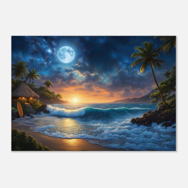 NIGHTBLOOM ALOHA| Canvas 70x100 cm / 28x40″ (STRETCHED CANVAS WRAP - UNFRAMED)