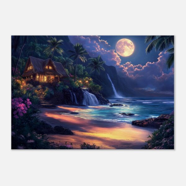 THE MOON NEVER SLEEPS | Canvas 70x100 cm / 28x40″ (STRETCHED CANVAS WRAP - UNFRAMED)