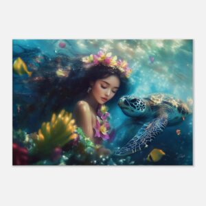 VEILED IN DIVINE DREAMS | Canvas 70x100 cm / 28x40″ (STRETCHED CANVAS WRAP - UNFRAMED)
