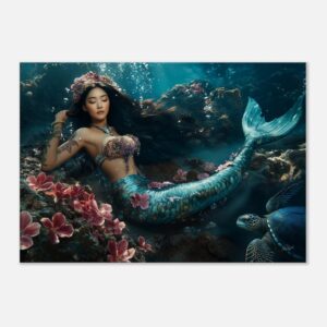 AWAKENING IN CELESTIAL WATERS | Canvas 70x100 cm / 28x40″ (STRETCHED CANVAS WRAP - UNFRAMED)