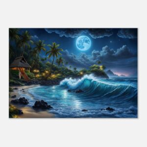 MIDNIGHT WAVE | Canvas 70x100 cm / 28x40″ (STRETCHED CANVAS WRAP - UNFRAMED)