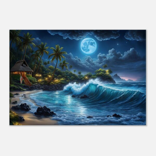 MIDNIGHT WAVE | Canvas 70x100 cm / 28x40″ (STRETCHED CANVAS WRAP - UNFRAMED)